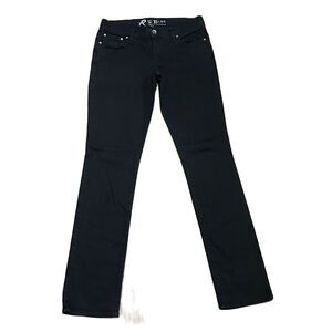 R U Blue Denim Jeans ~ Sz 29 ~ Black ~ Low Rise ~ 29" Inseam